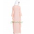 Fairy sleeves abaya- Pink Fairy sleeves abaya- Pink